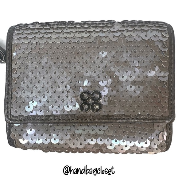 Coach Audrey Pearl Rocker Optic C Sequin Sequence Wristlet Wallet - Picture 4 of 11